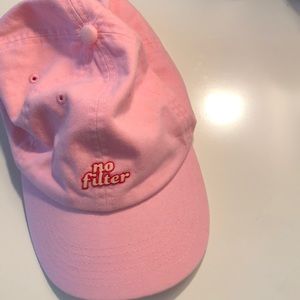 “No filter” pink dad hat
